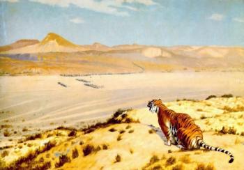 讓 萊昂 傑羅姆 Tiger on the Watch 讓 萊昂 傑羅姆 Tiger on the Watch